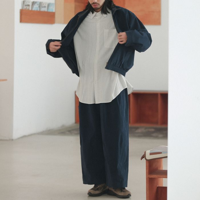 PUカラー フルジップ ブルゾン　M10381