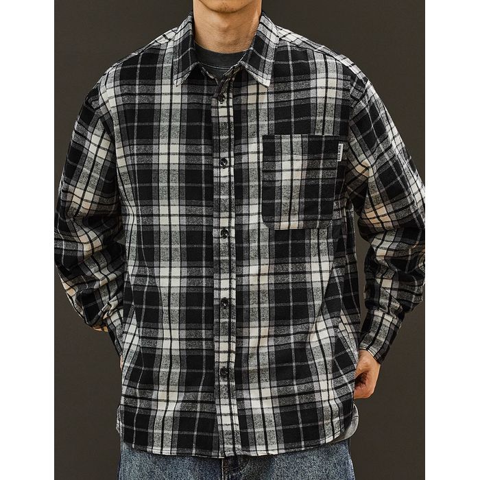 チェック柄シャツ M10597