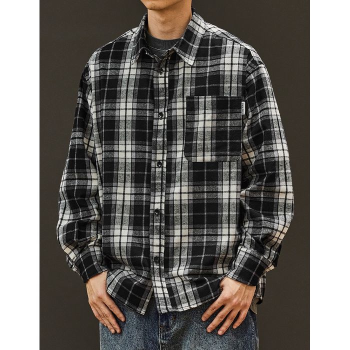 チェック柄シャツ M10597