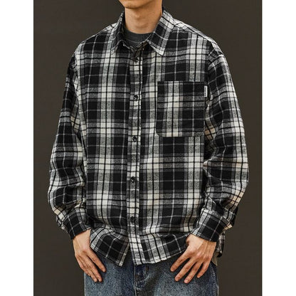 チェック柄シャツ M10597