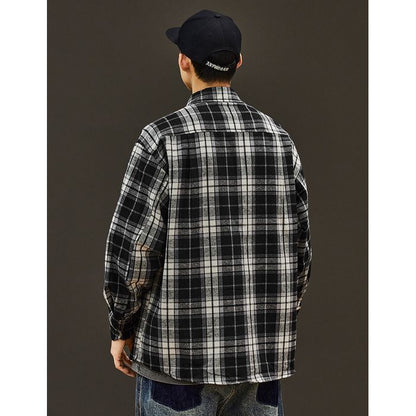 チェック柄シャツ M10597