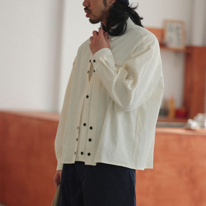 デザインフロントボタン シャツ M10426