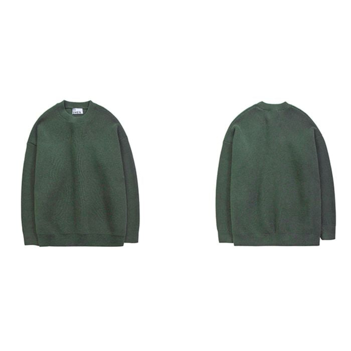 ドロップショルダー クルーネックニット　M10539