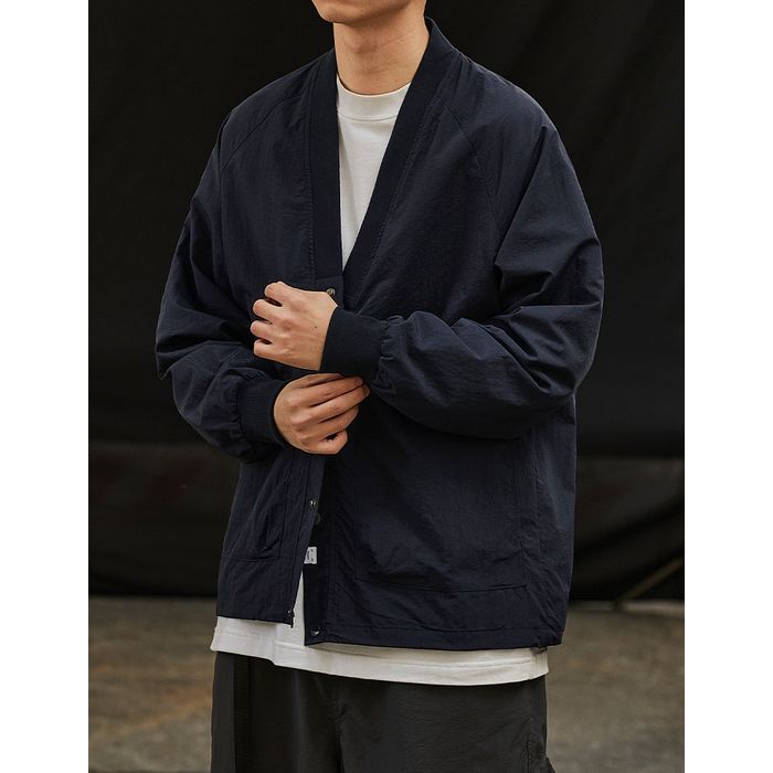 Vネック ノーカラー ジャケット M10471