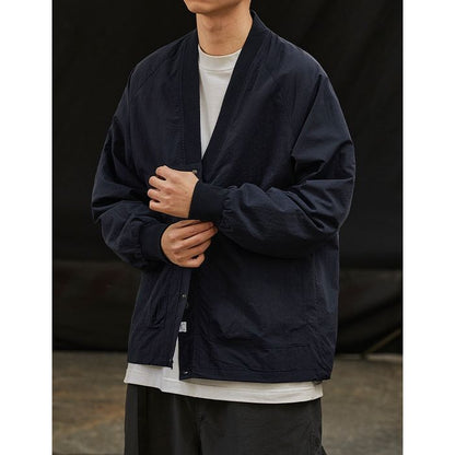 Vネック ノーカラー ジャケット M10471