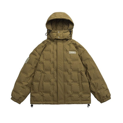 スクエアキルティング フード付ジャケット　M10627