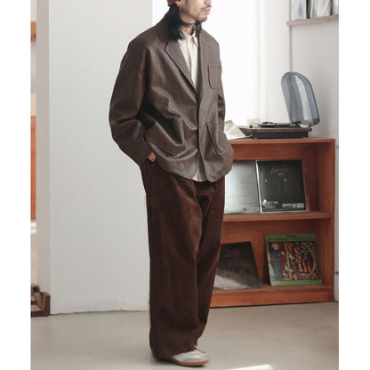 フェイクレザー ジャケット M10385