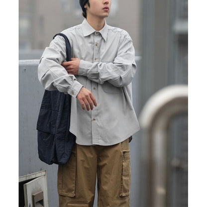 胸ポケット付き 長袖シャツ　M10362