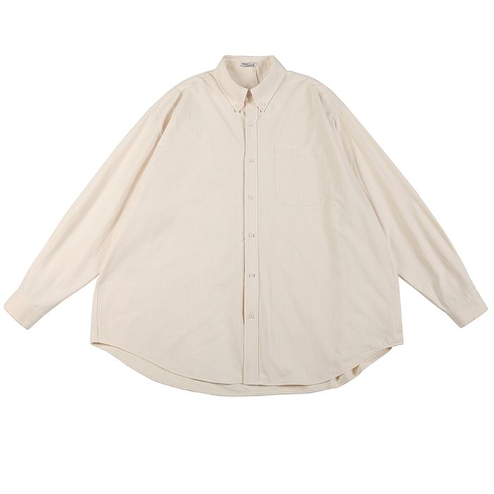 同色ストライプ 長袖シャツ　M10335