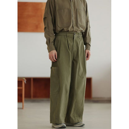 タック入り ワイドパンツ M10377