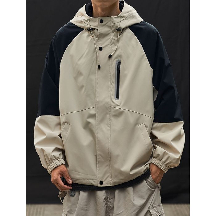 バイカラー フード付きジャケット　M10592