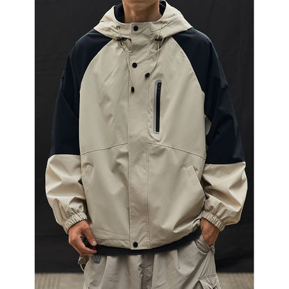 バイカラー フード付きジャケット　M10592