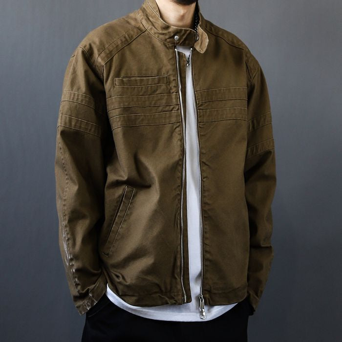 スタンドカラー ジップアップ ジャケット　M10507