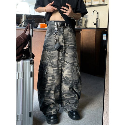 カモフラージュ柄 カーゴパンツ M10488