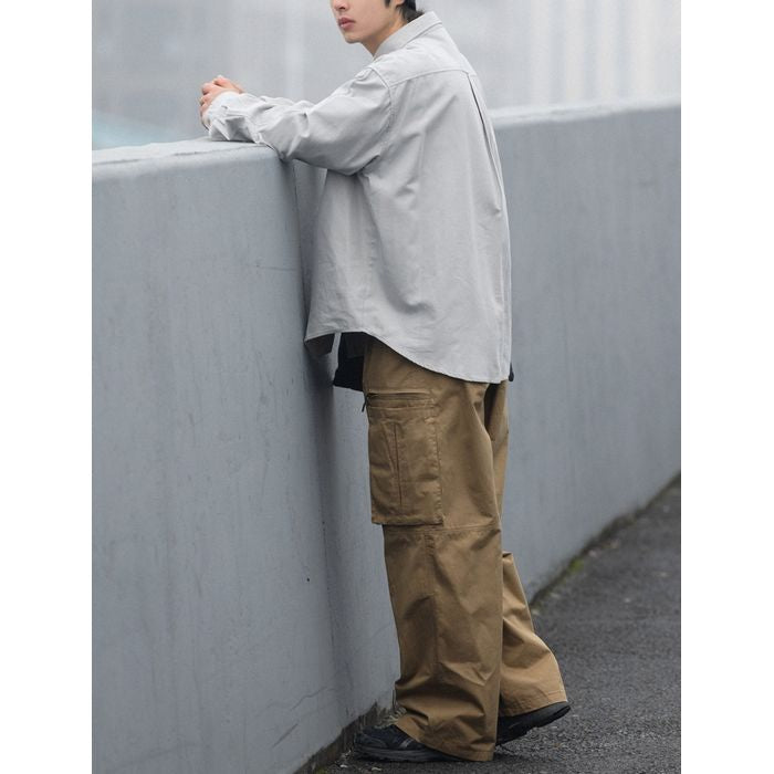 胸ポケット付き 長袖シャツ　M10362