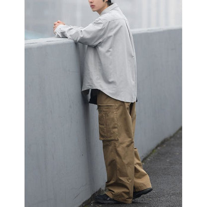 胸ポケット付き 長袖シャツ　M10362