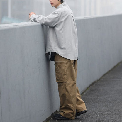 胸ポケット 長袖シャツ　M10378