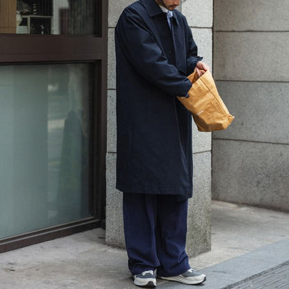 ロング丈ステンカラーコート　M10365