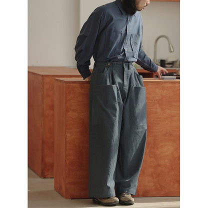 胸ポケット付き 長袖シャツ　M10362