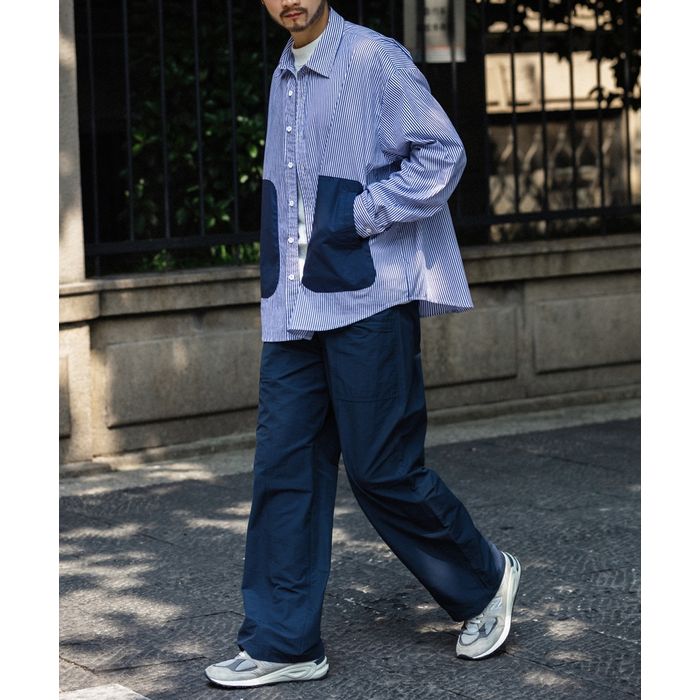 ストライプ柄シャツ　M10368