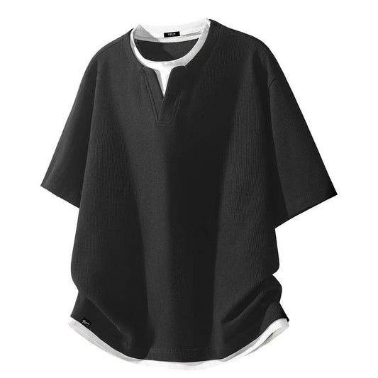 レイヤードデザイン ワッフルTシャツ　M10760