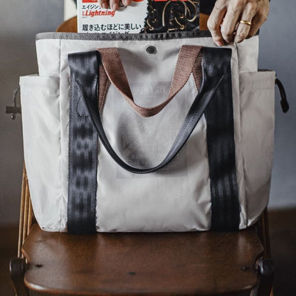 外ポケット付き トートバッグ　M10565