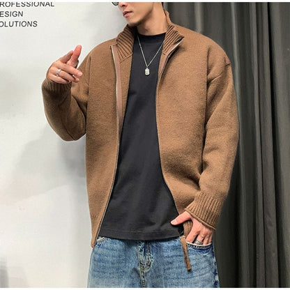 バックロゴ ジップアップカーディガン　M10533