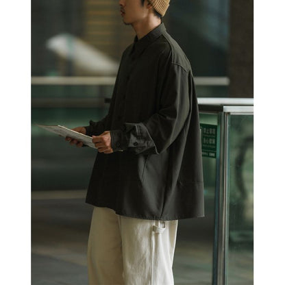 切り替えデザイン 長袖シャツ　M10380