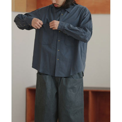 胸ポケット付き 長袖シャツ　M10362