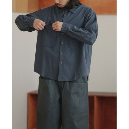 胸ポケット 長袖シャツ　M10378