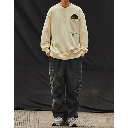 ツリー刺繍 スウェット M10595