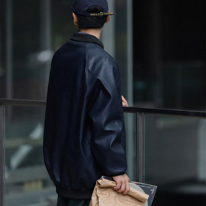 フェイクレザー ブルゾン M10427