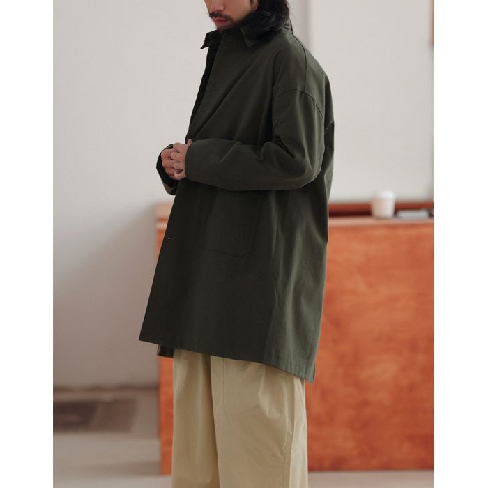 ミディアム丈ステンカラーコート　M10337