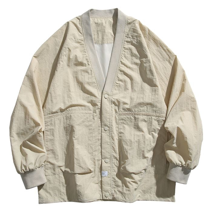 Vネック ノーカラー ジャケット M10471