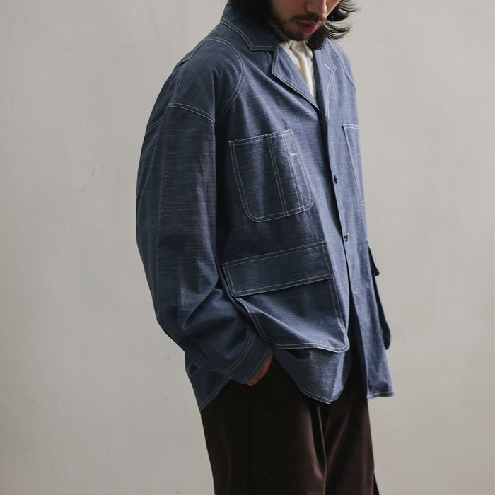コントラストステッチ シャツ　M10350