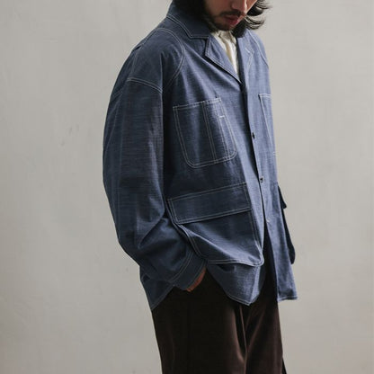 コントラストステッチ シャツ　M10350