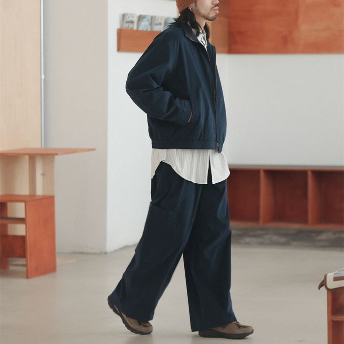 PUカラー フルジップ ブルゾン　M10381