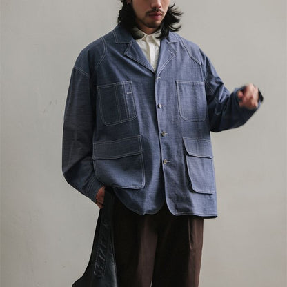 コントラストステッチ シャツ　M10350