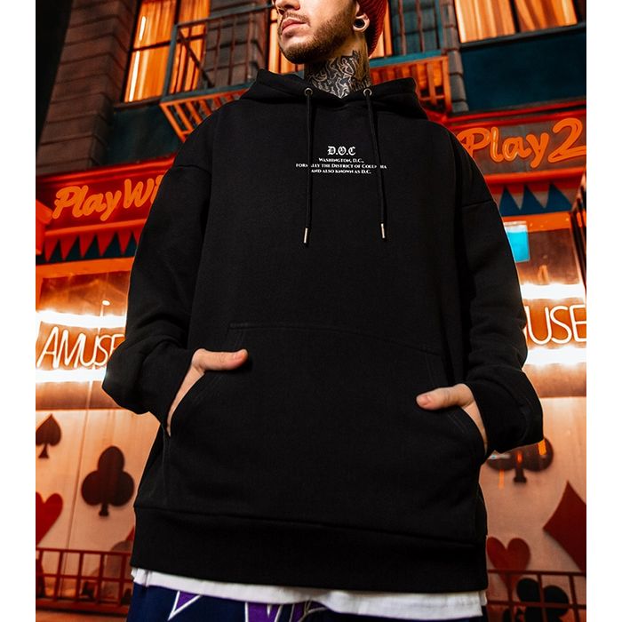 アクセントロゴ オーバーサイズ フーディ　M10489