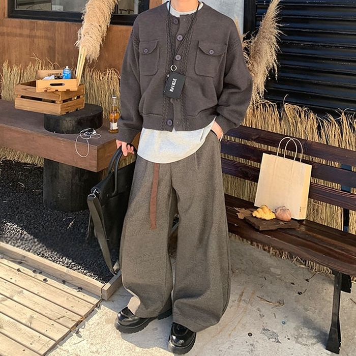 タック ワイドパンツ M10492