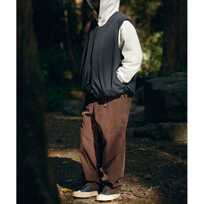 ベルト付き コーデュロイワイドパンツ　M10577