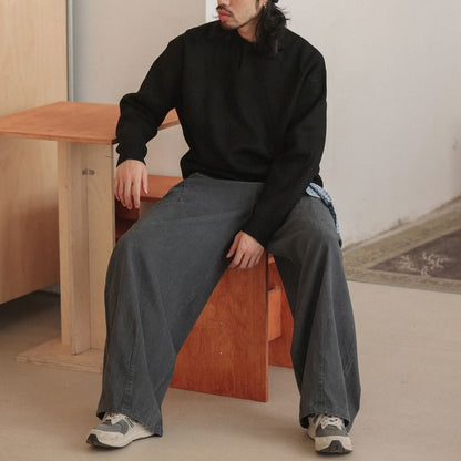 襟付き リラックス ルーズニット M10434