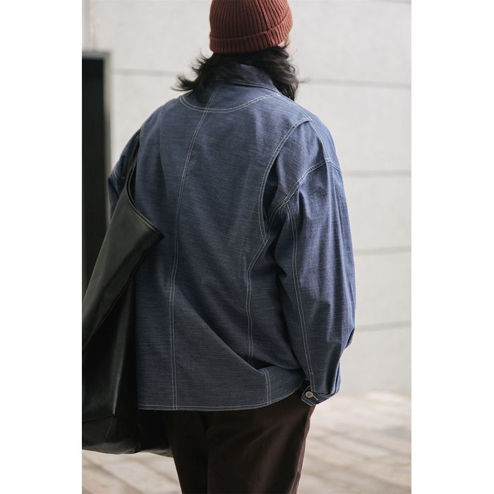 コントラストステッチ シャツ　M10350