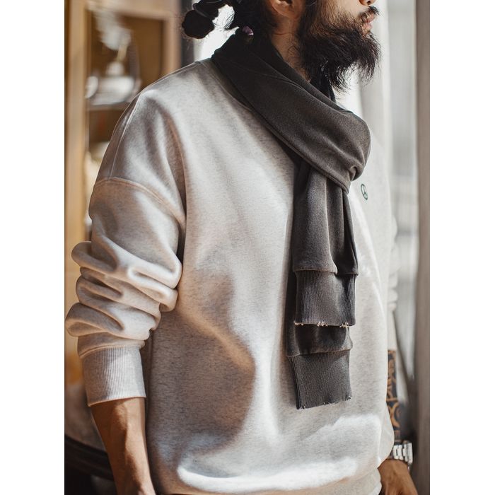 スウェットシャツ風 マフラー　M10555