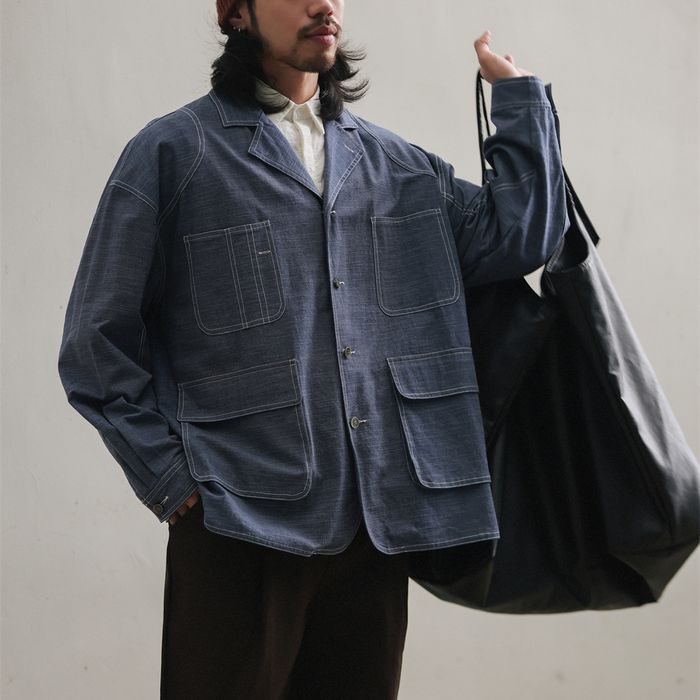 コントラストステッチ シャツ　M10350