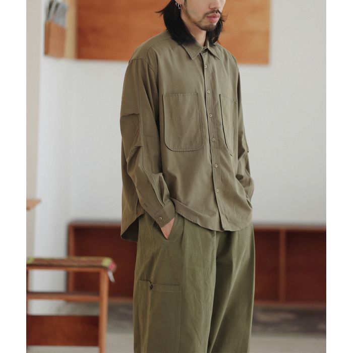 胸ポケット 長袖シャツ　M10378