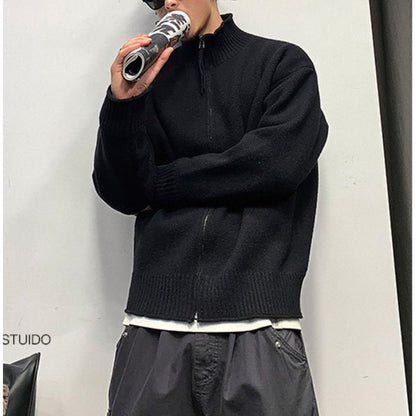 バックロゴ ジップアップカーディガン　M10533