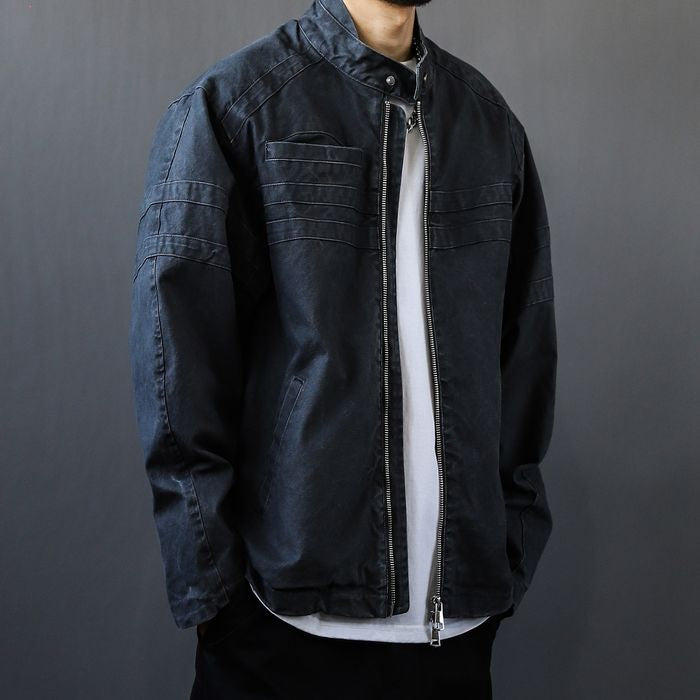スタンドカラー ジップアップ ジャケット　M10507
