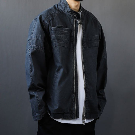 スタンドカラー ジップアップ ジャケット　M10507