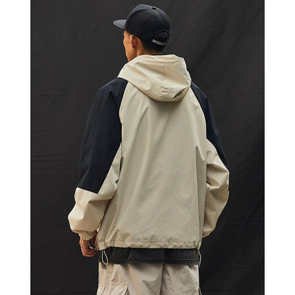 バイカラー フード付きジャケット　M10592